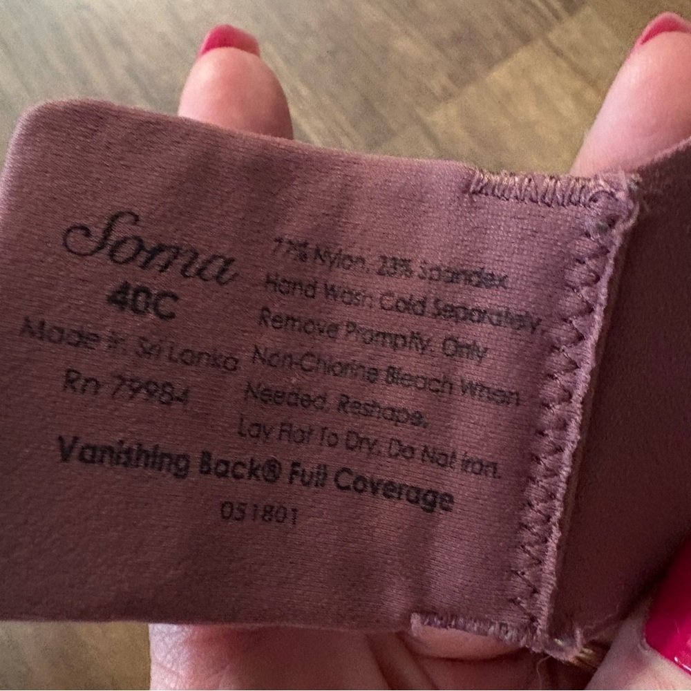 Soma Floral Vanishing back full coverage - Picture 3 of 3